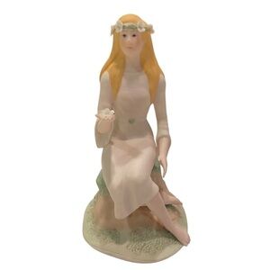 Vintage Laszlo Ispanky Figurine SPRING Lady Girl Four Seasons Porcelain Fairy